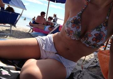 naturale in spiaggia